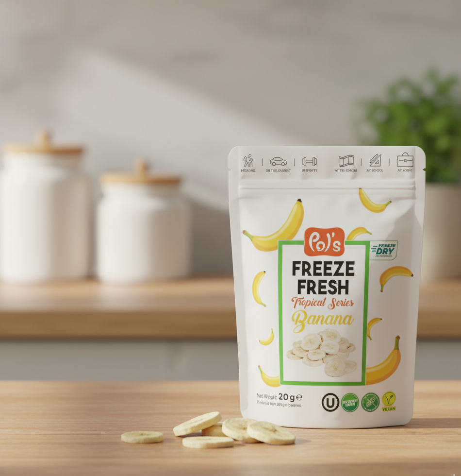 Fagyastva Szárított Banan