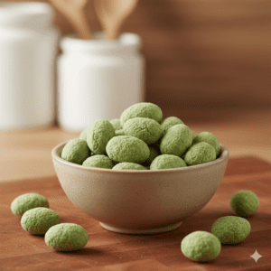 Wasabis coated peanuts