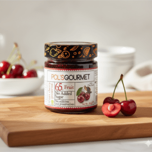 Zuckerfreie Sauerkirsch-Marmelade mit Chia-Samen